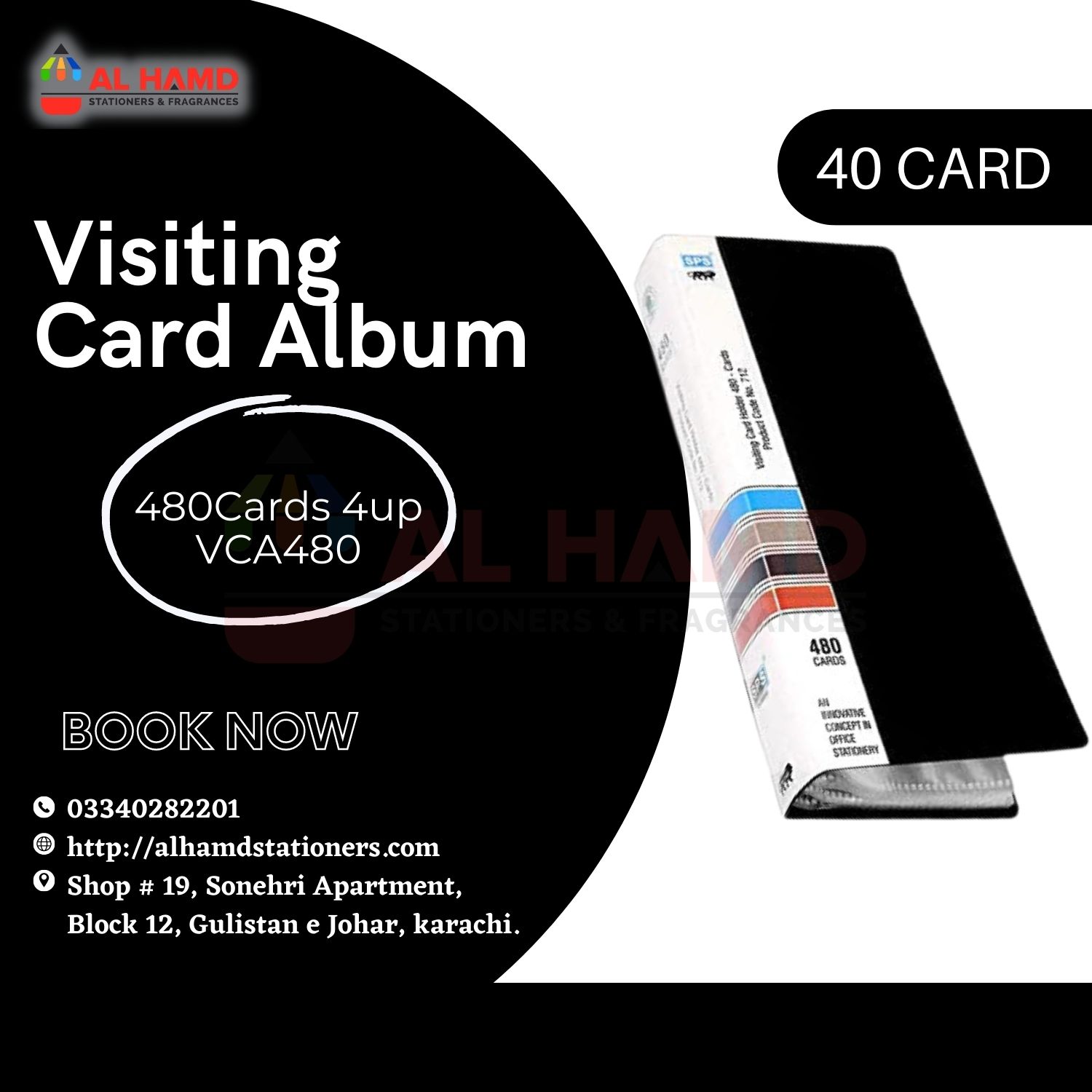 Visiting Card Album 480Cards 4up VCA480